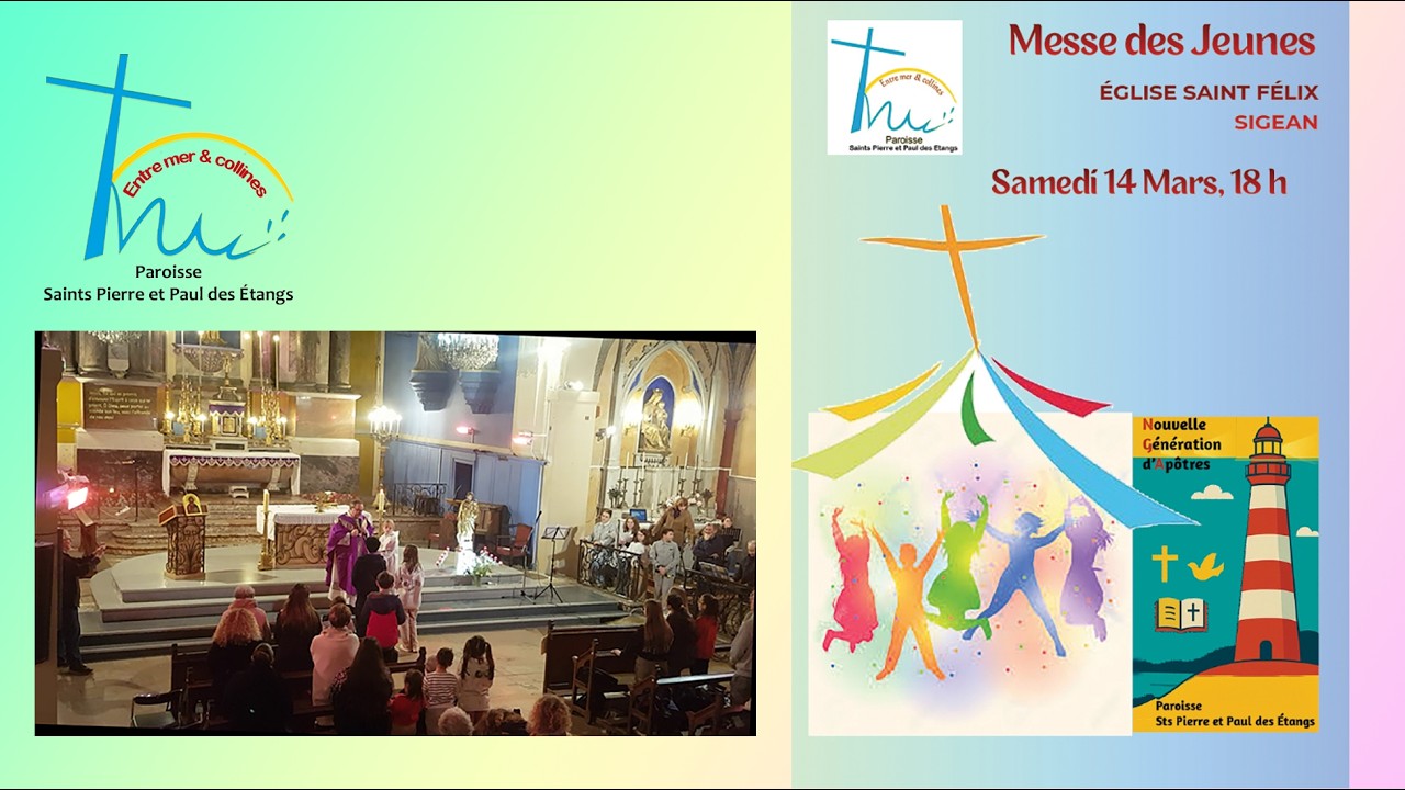 14 Mars 2026, Sigean,  Messe des Jeunes animée par l'Aumônerie Nouvelle Génération d'Apôtres