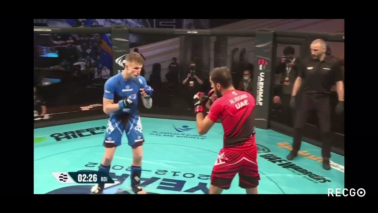 Damien 1st fight at MMA World Championships