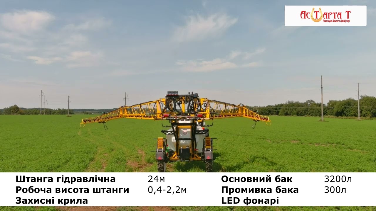 Причіпний обприскувач ТИТАН  3200-24 з АСУ