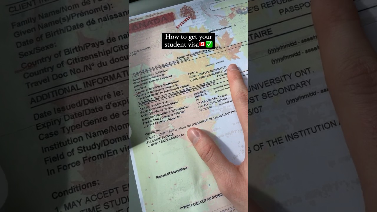 Этот документ может решить, решит ли ваша заявка на разрешение на учебу или нет