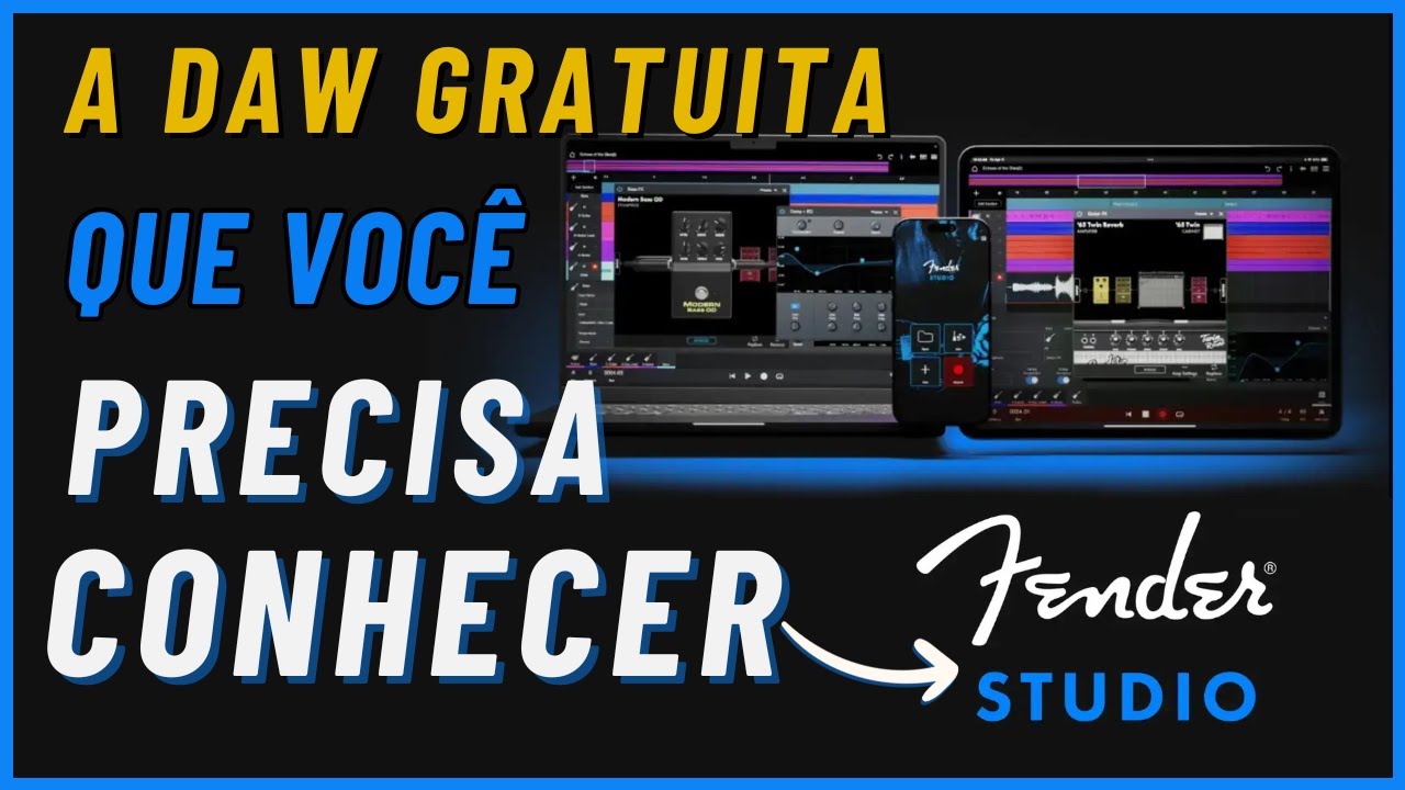 Fender Studio: A DAW gratuita perfeita para guitarristas/baixistas?