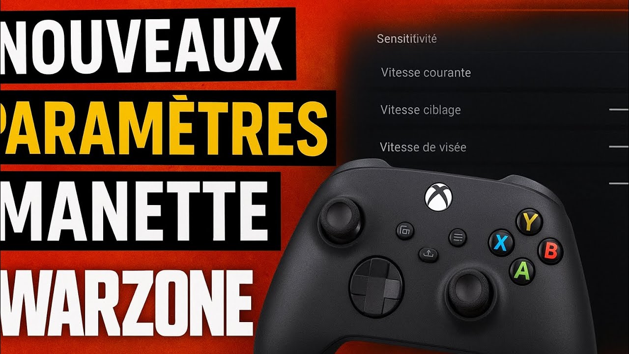 PARAMÈTRES MANETTE NEW WARZONE 