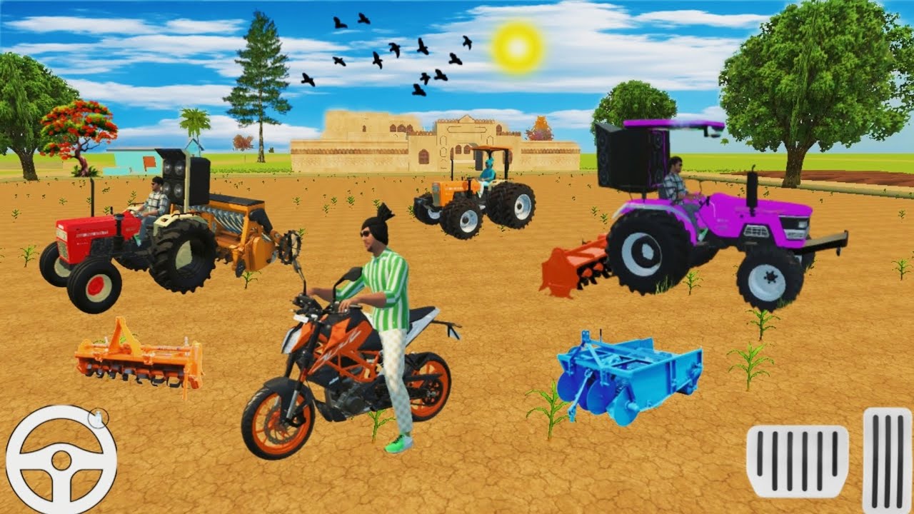 🛑Ktm duke 💥Old Trektor Sawraj trektor Farming video 