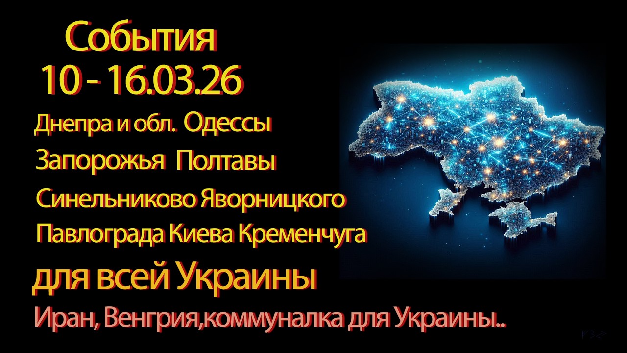 10-16.03.26 события Украины Днепр Одесса Киев Кривой Рог Запорожье Полтава|Про переговоры