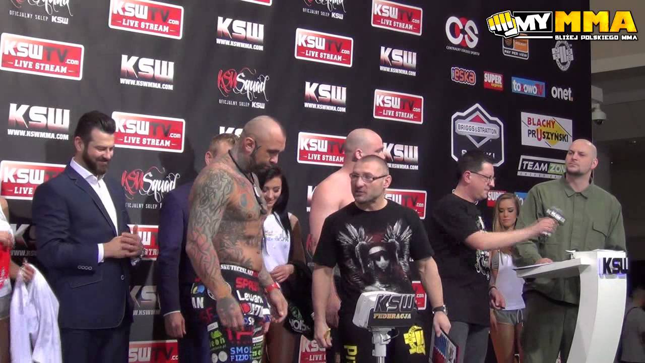Marcin R&oacute;żalski vs Nick Rossborough - ważenie przed KSW 26