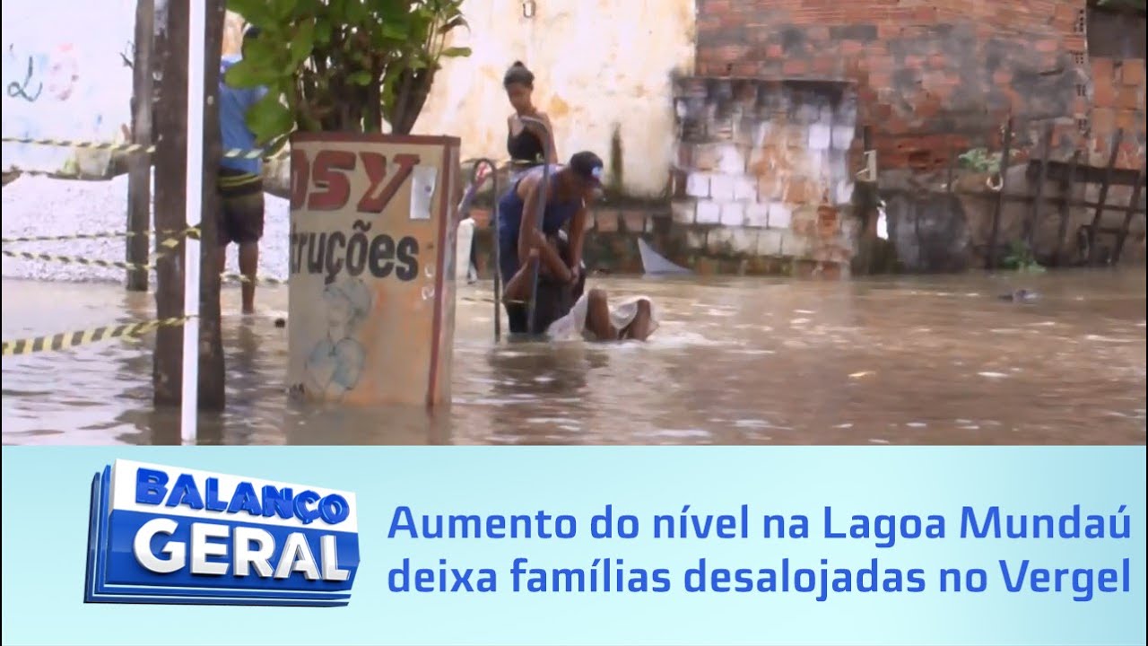 Água na cintura: Aumento do nível na Lagoa Mundaú deixa famílias desalojadas no Vergel