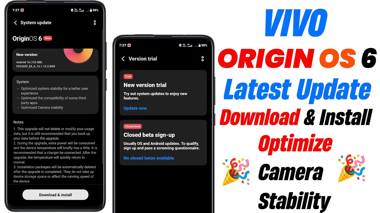 📢 Origin OS 6 Latest Update Download & Install | Camera Stability Improved! 📸🔥