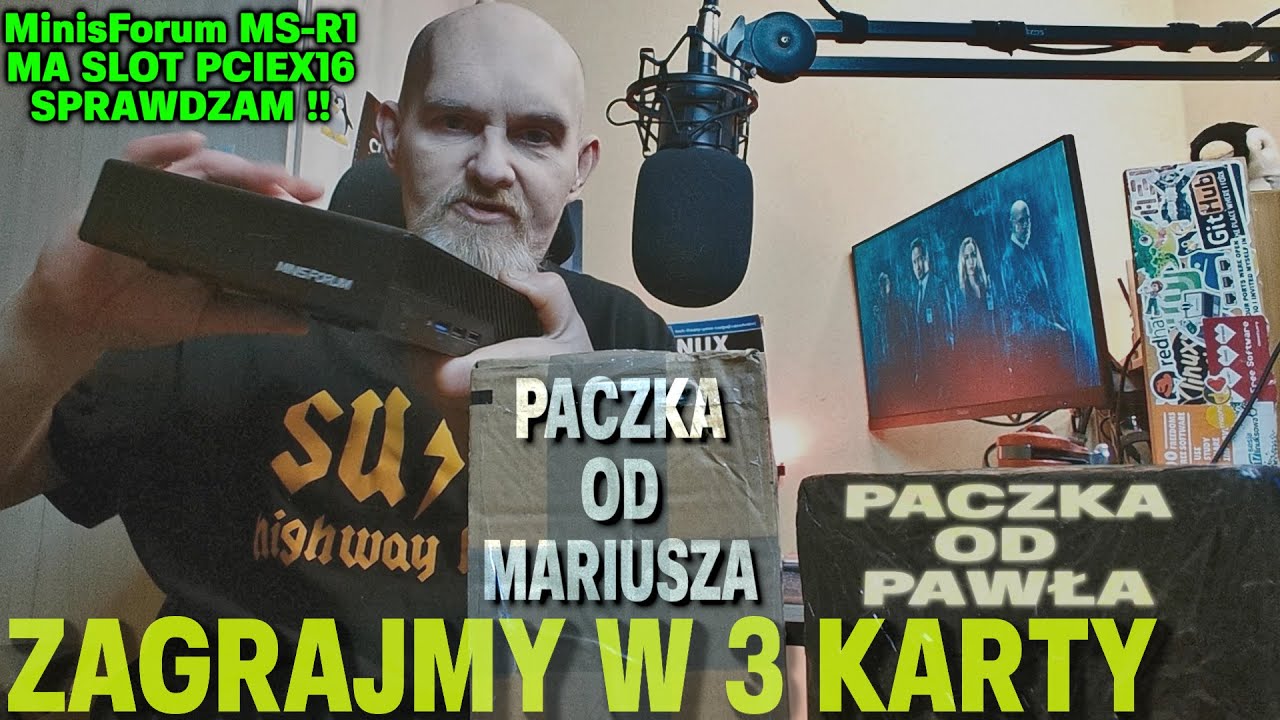 Zagrajmy w 3 karty na ARM'ową mańkę - Stacja robocza MS-R1 i SLOT PCIE x16 - Czy Linux zagada ?