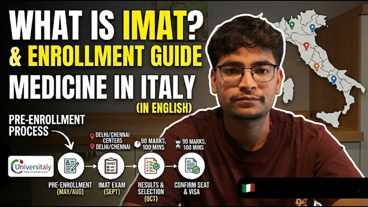 What is IMAT? | Complete Pre-Enrollment Guide for MBBS in Italy 🇮🇹