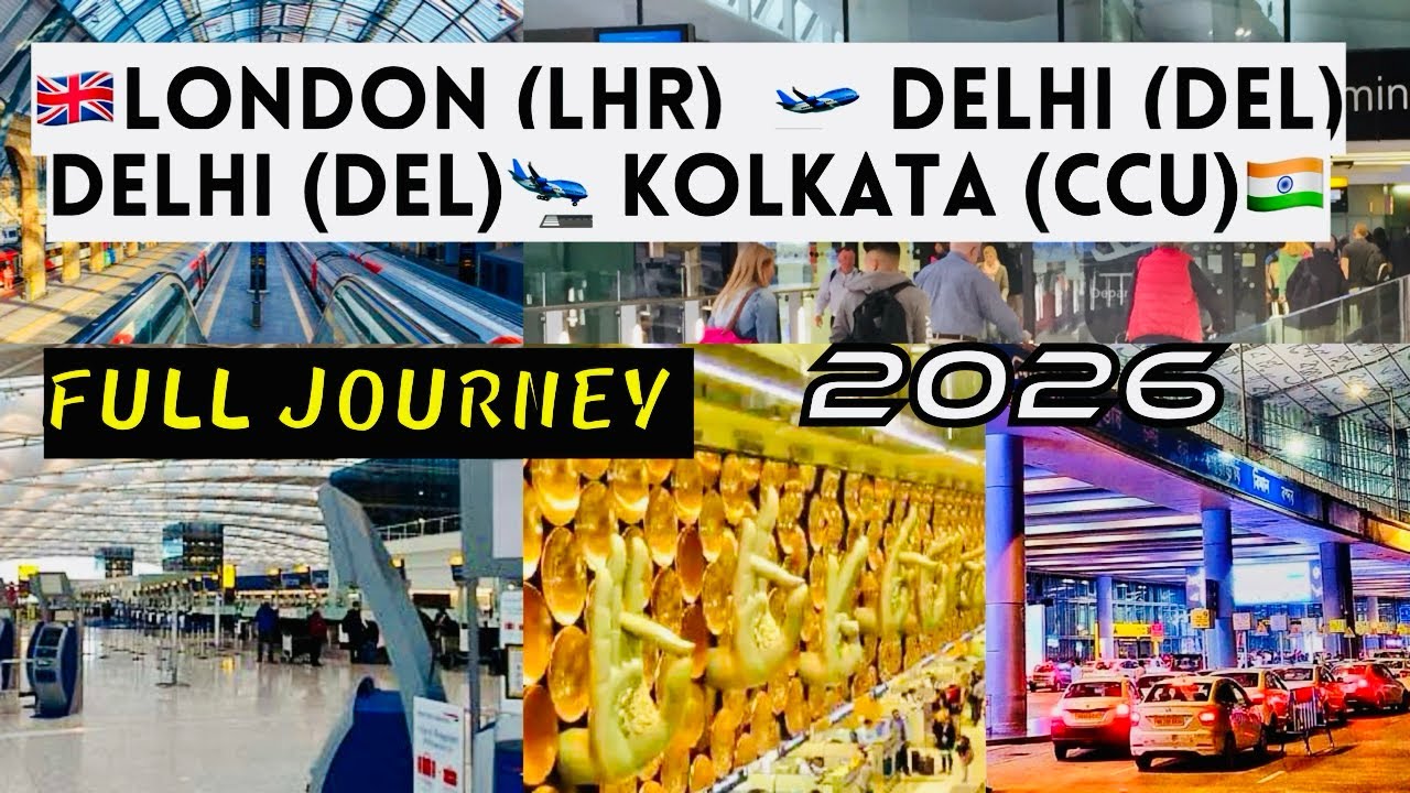 Air India Flight Vlog-From London Heathrow to Delhi in Economy Class || London to Kolkata