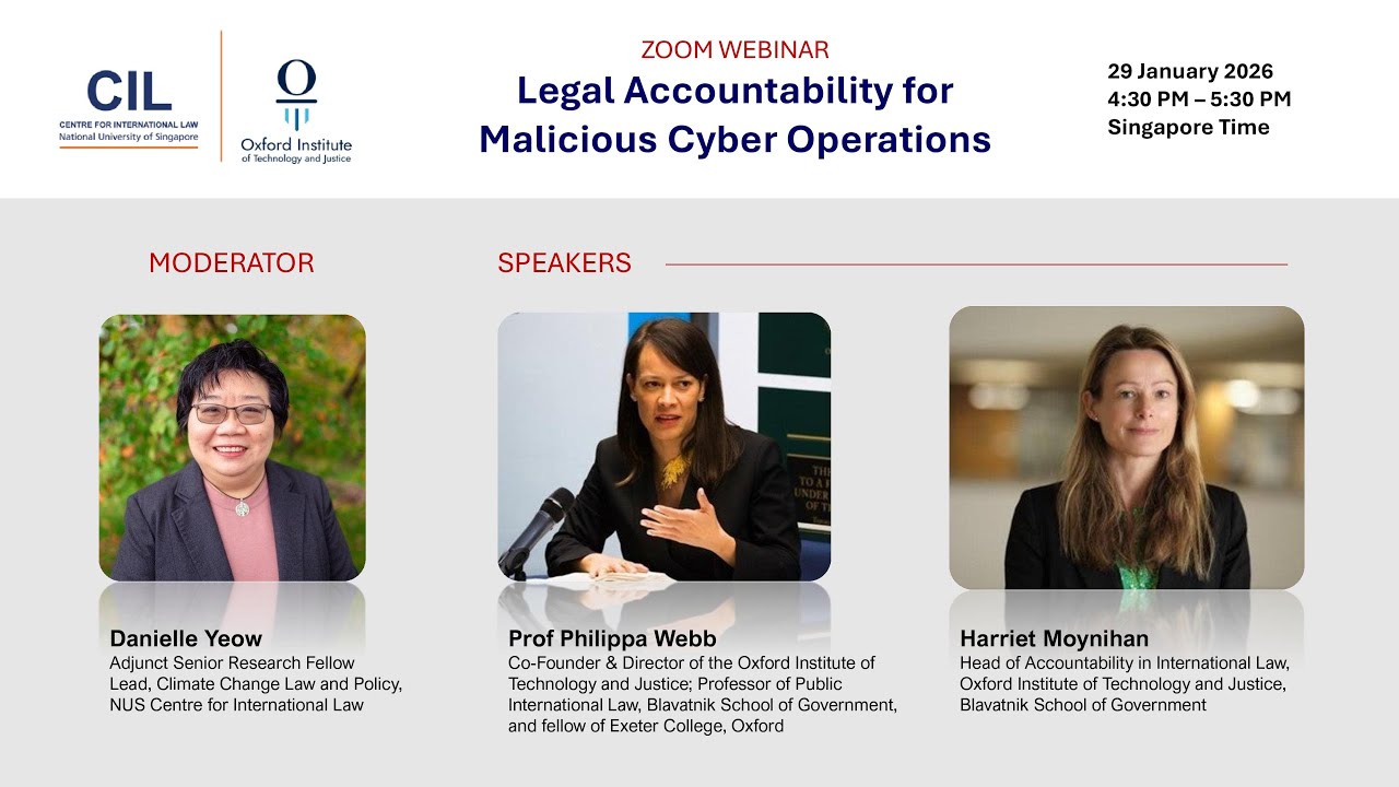 Legal Accountability for Malicious Cyber Operations
