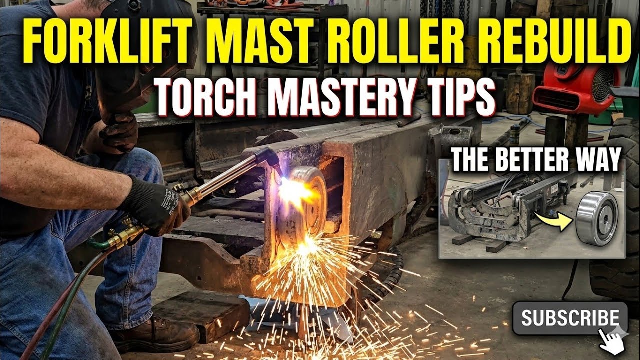 Rebuilding Forklift Mast Using The HOT WRENCH!