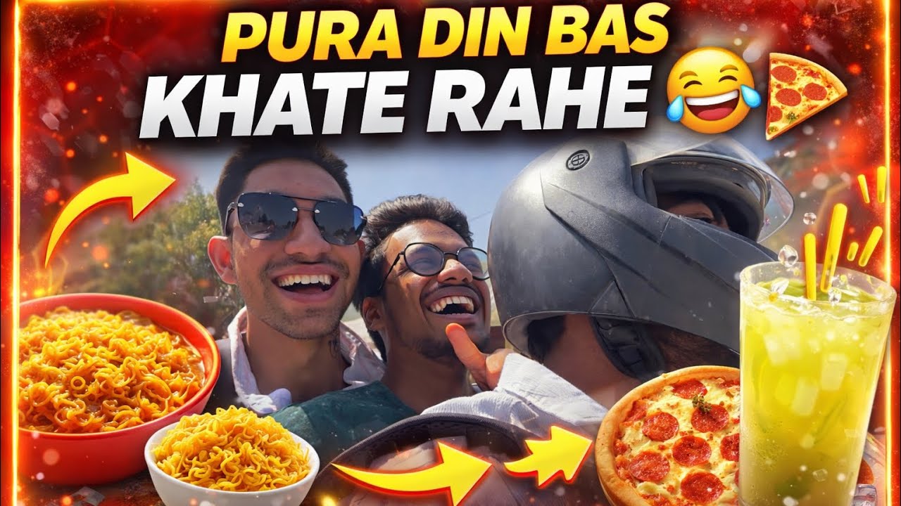 PURA DIN BAS KHATE RAHE 🤣 | Maggi, Domino’s or Ganne Ka Juice | Day 10 Vlog #dailyvlog #friendship 