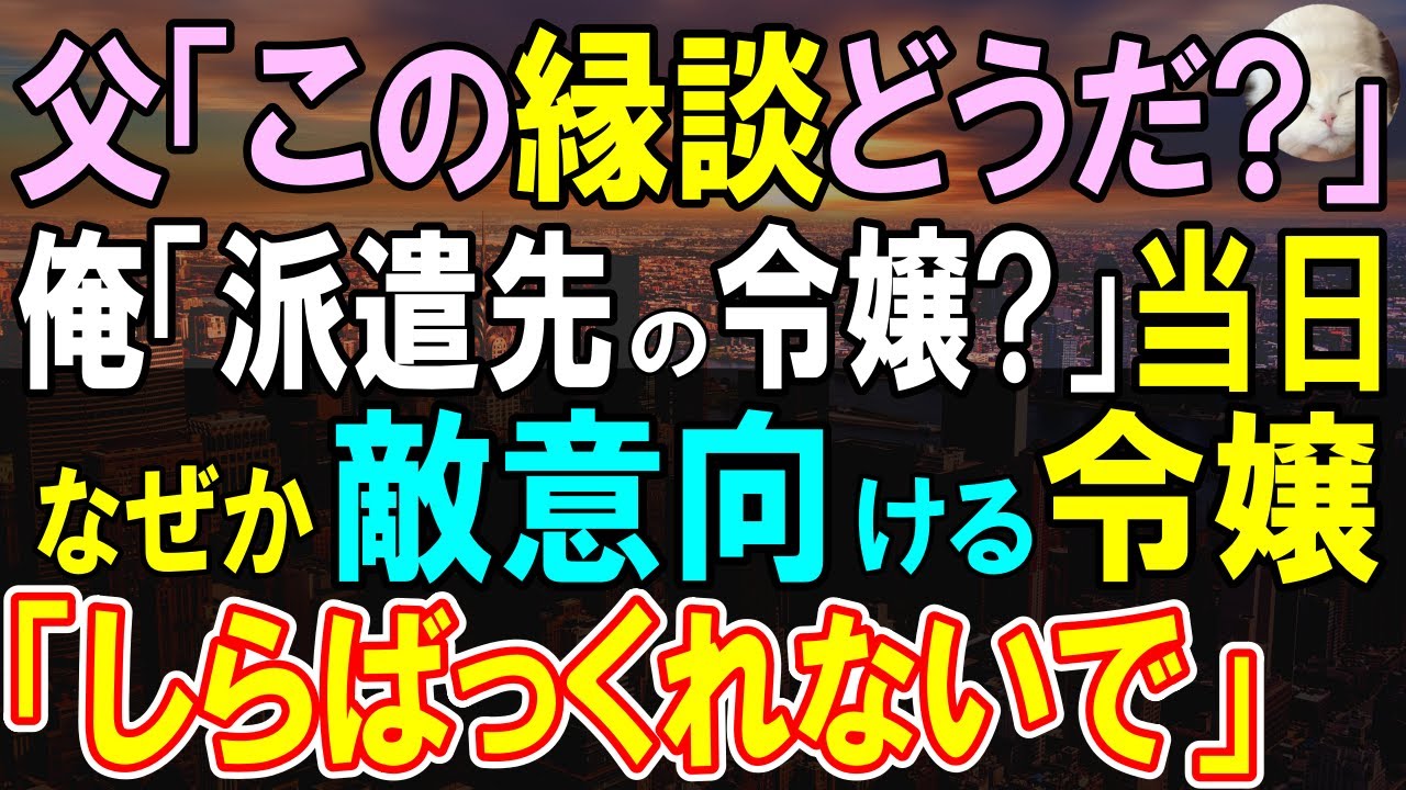 【感動する話】地味な派遣社員の俺に「お見合いしろ」と命じた父親→相手は勤務先の社長令嬢！俺絶句するも、 縁談当日いきなり破談を告げられ…【いい話・泣ける話・朗読】