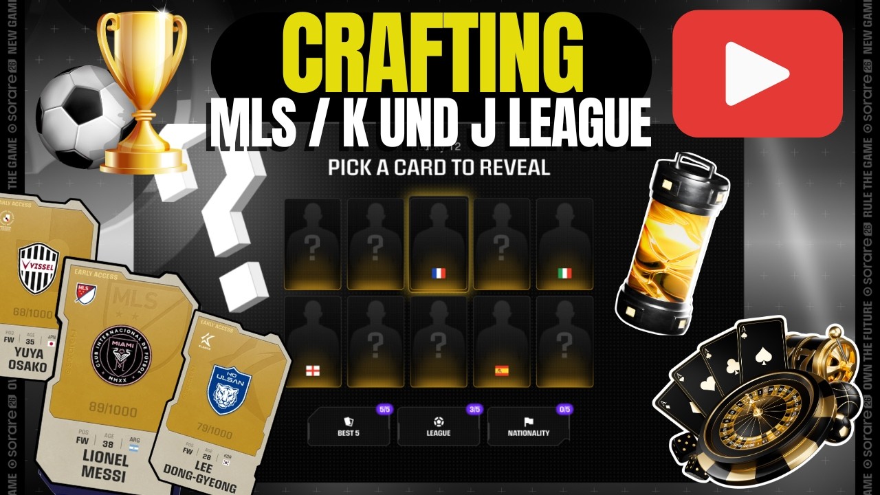 Ich steige jetzt in die MLS, Japan und Korea ein [SORARE26] !!!!