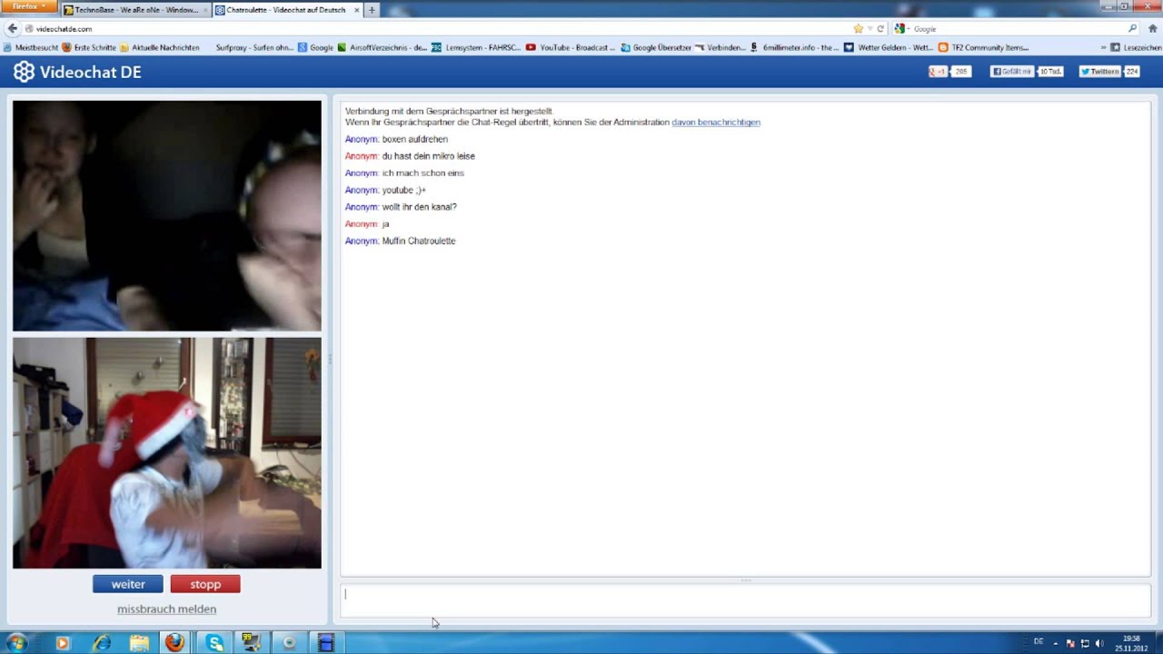 Chatroulette 25-11-2012 - Jassmin will nicht Tanzen
