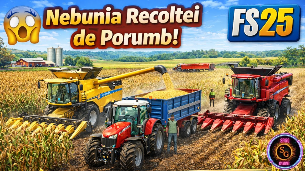 🌽 A Venit Timpul! Recoltăm Porumbul în FS 25 | Sezon Plin de Muncă..Ep 31..