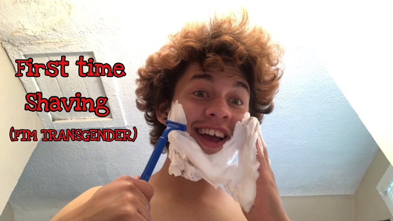 Shaving my face for the first time//FTM TRANSGENDER