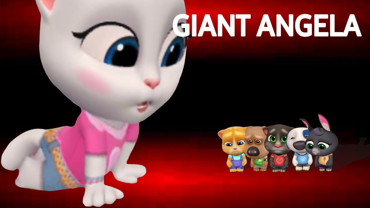 My Talking Tom Friends - GIANT ANGELA - Why Everybody Hates Angela - Talking Tom Gold Run 171225#1