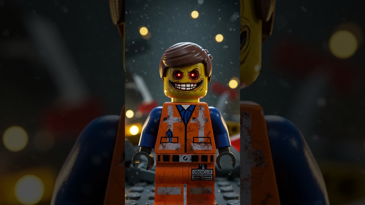 Horror Version of The LEGO Movie! Emmet, Wyldstyle, Batman & Vitruvius as Glitched Brick Horrors! 🧱💀