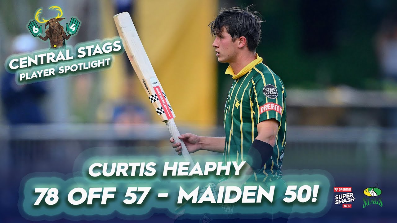 Young gun Curtis Heaphy - breakthrough T20 78 | Super Smash | T20 cricket