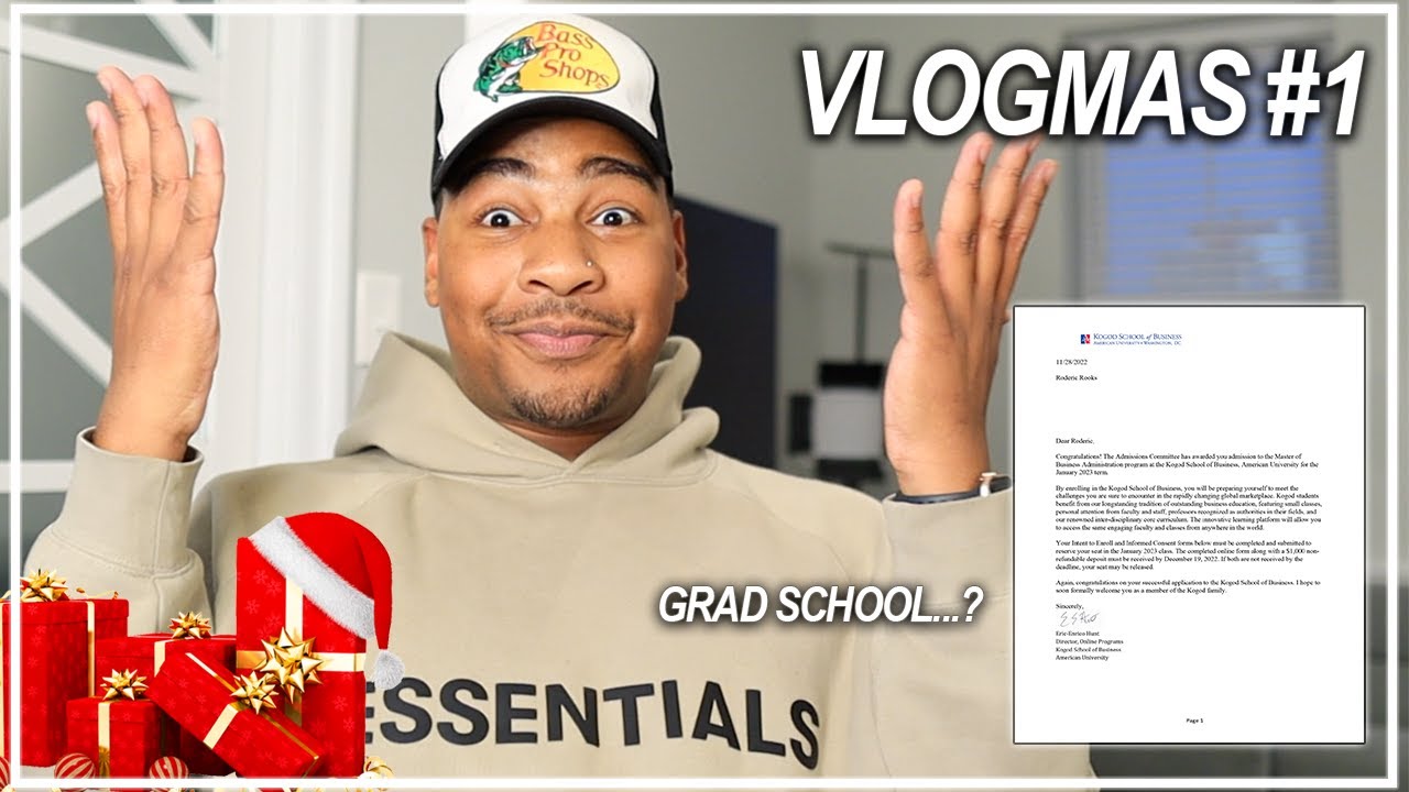I GOT ACCEPTED INTO GRAD SCHOOL & IM MOVING TO DC | VLOGMAS #1