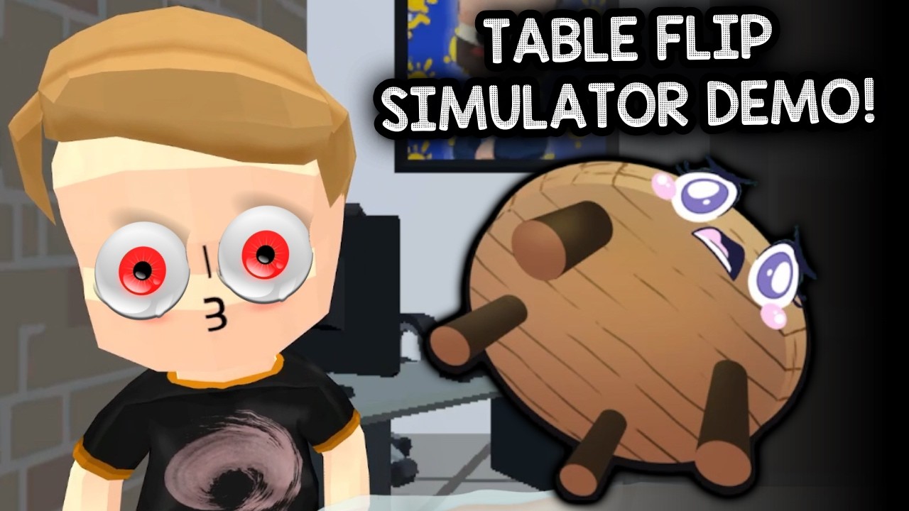 WONDER WHAT WE DO IN THIS TABLE FLIPPING GAME, HUH? – Let's Play Table Flip Simulator