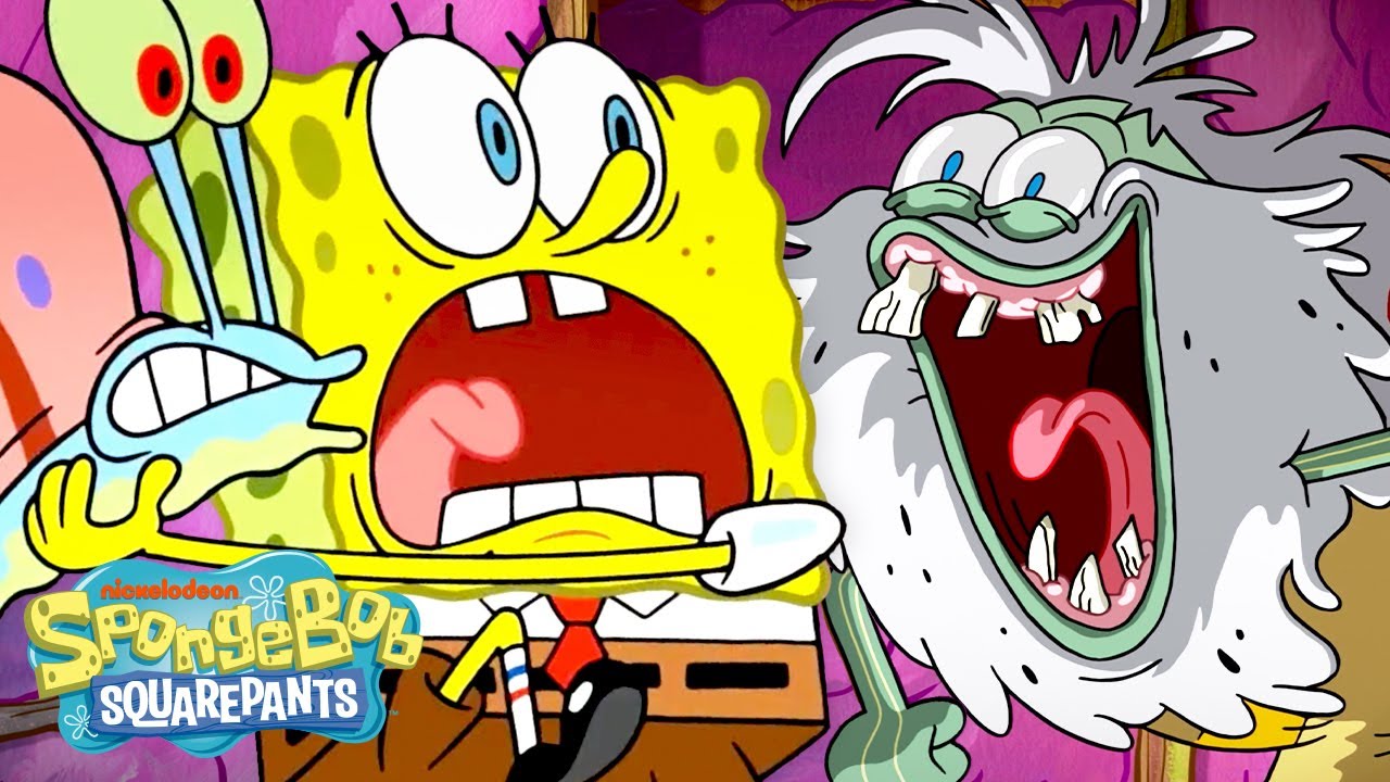 SpongeBob Finds A Man Living In His House... Literally 😳 | Full Scene | @SpongeBobOfficial