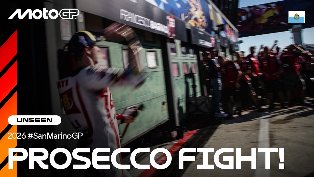UNSEEN: The great post-Misano Prosecco fight 🍾 | 2026 San Marino GP
