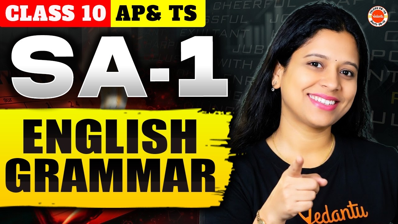 SA-1 Exam Booster 🔥English Grammar Most Expected Questions | Class 10 TS Board | Sunaina Mam