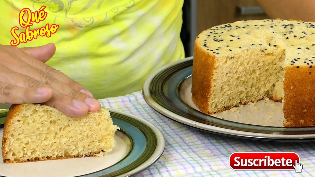 Pan de Manzana Esponjoso sin batidora y Sin Horno (en Estufa) | Qué Sabroso