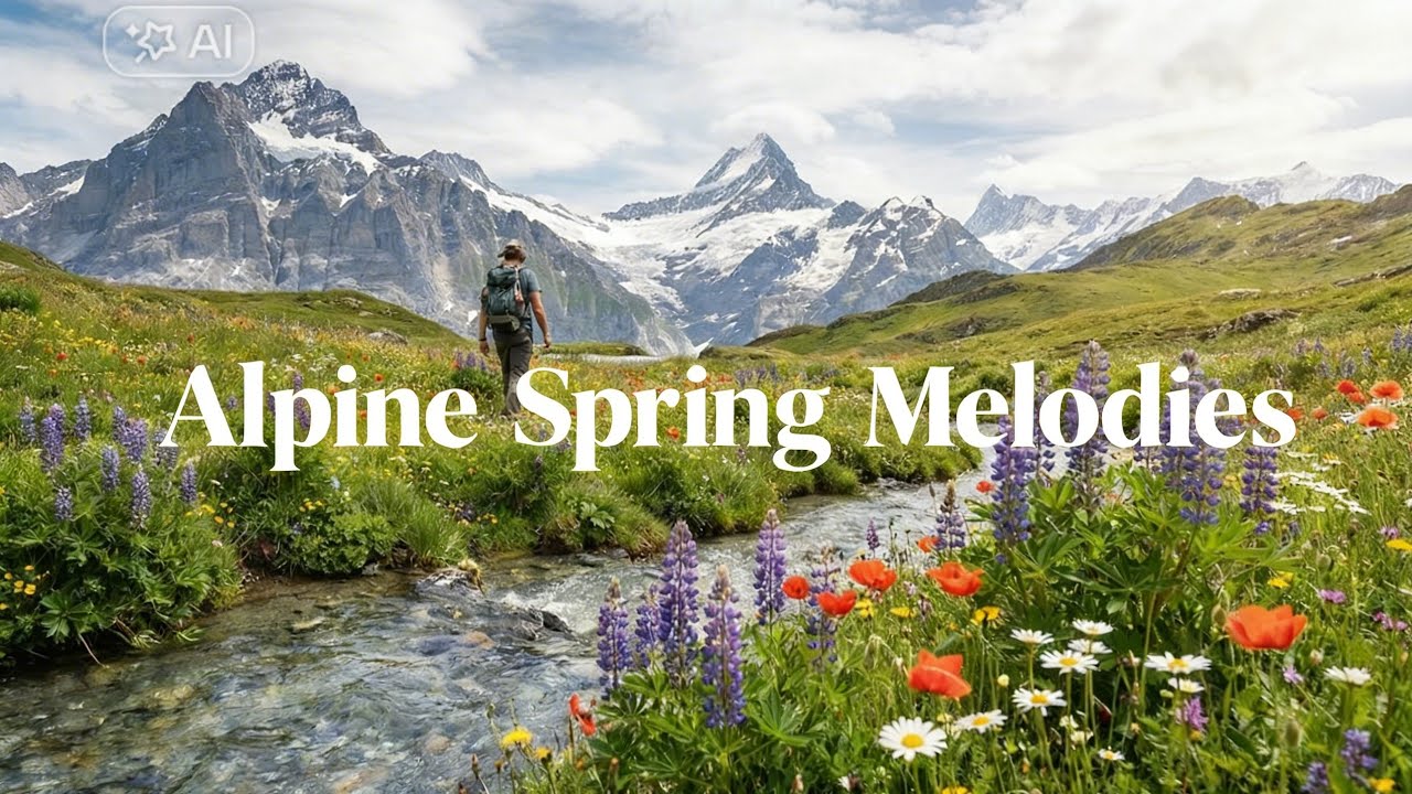 🌼 Alpine Spring Melodies | Refreshing Nature Sounds for Healing