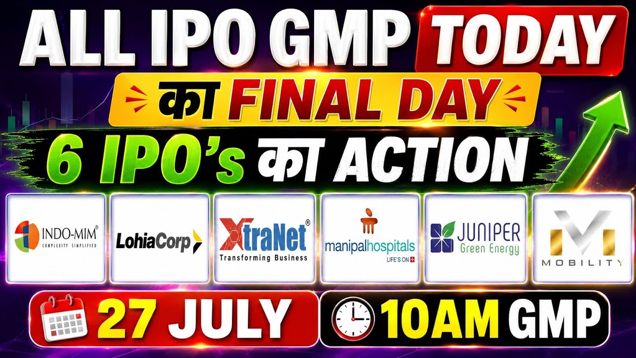 All ipo gmp today✅indo mim ipo gmp🔥xtranet ipo gmp🤑lohia corp ipo gmp🤔 manipal hospitals ipo gmp🔥NEW