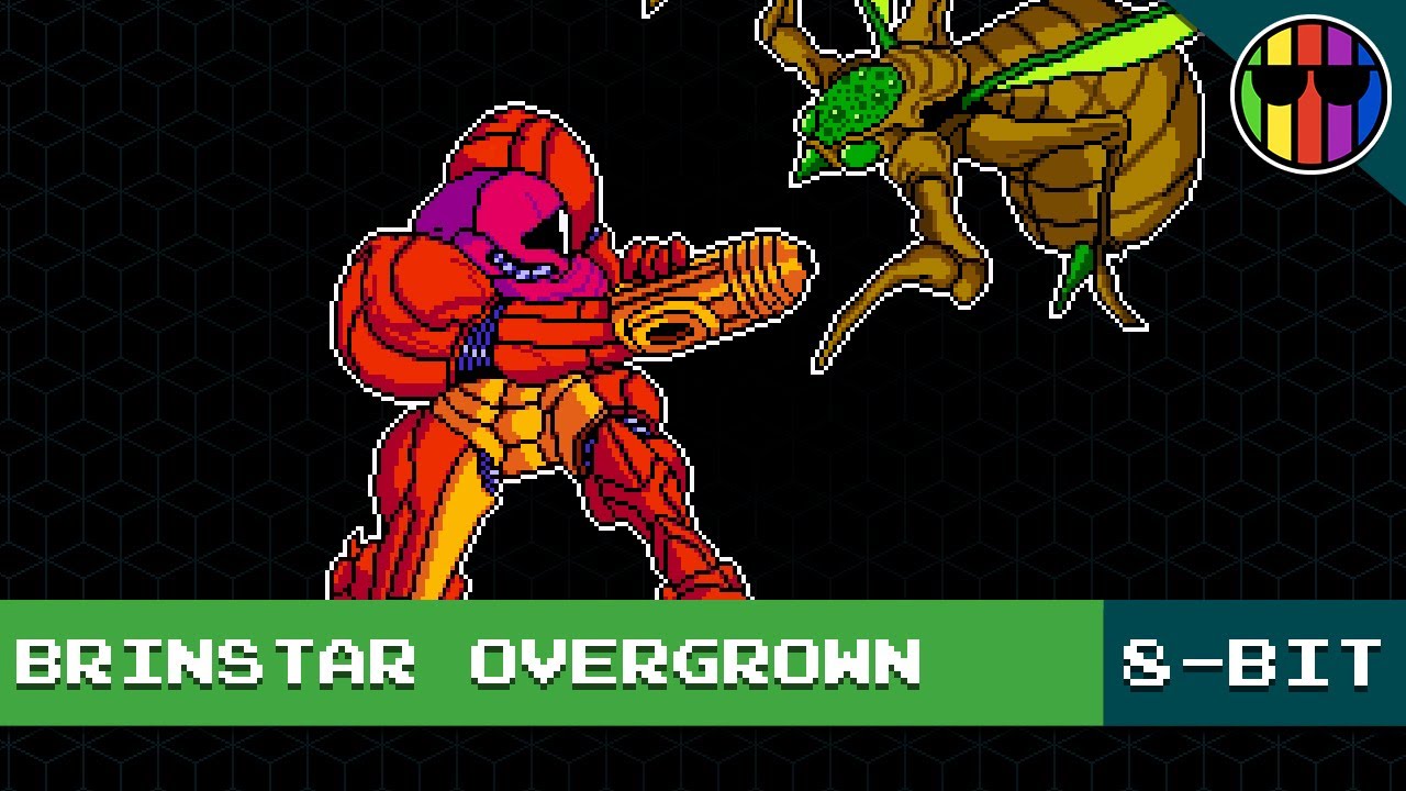 Brinstar Overgrown with Vegetation Area 8-bit - Super Metroid
