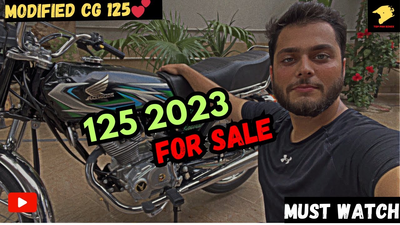 Honda 125 for sale in Pakistan | Modified Honda CG 125 2023 for Sale. #honda #bikelovers