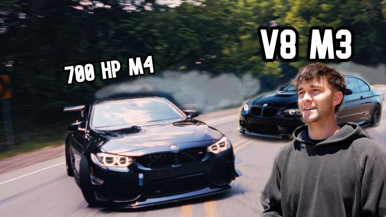 700HP M4 and LOUD e92 M3 DRIFTING IN THE MOUNTAINS