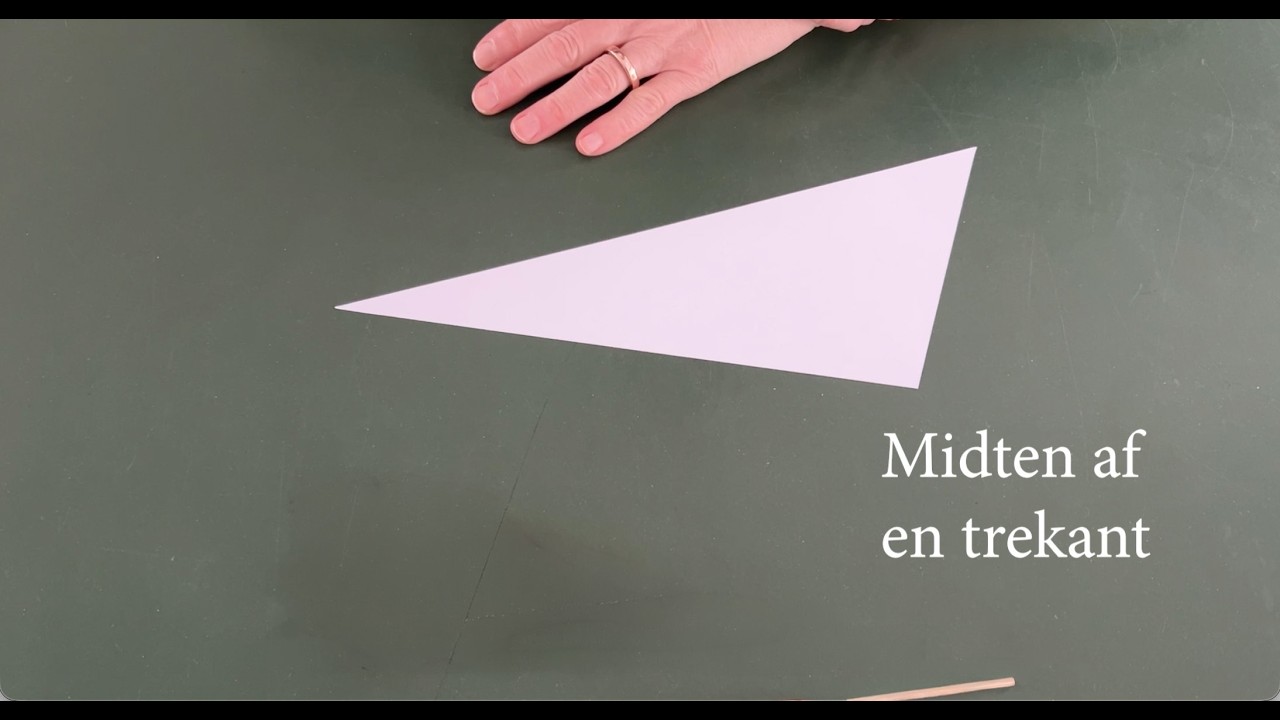Midten af en trekant
