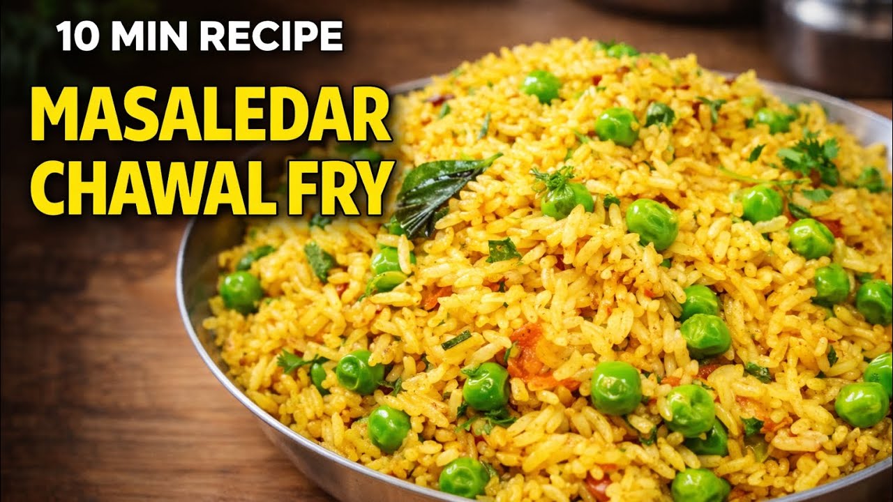 “MASALEDAR CHAWAL FRY”#MasaledarChawal #QuickRecipe #VegetableFriedRice #10MinuteRecipe #HomeCooking
