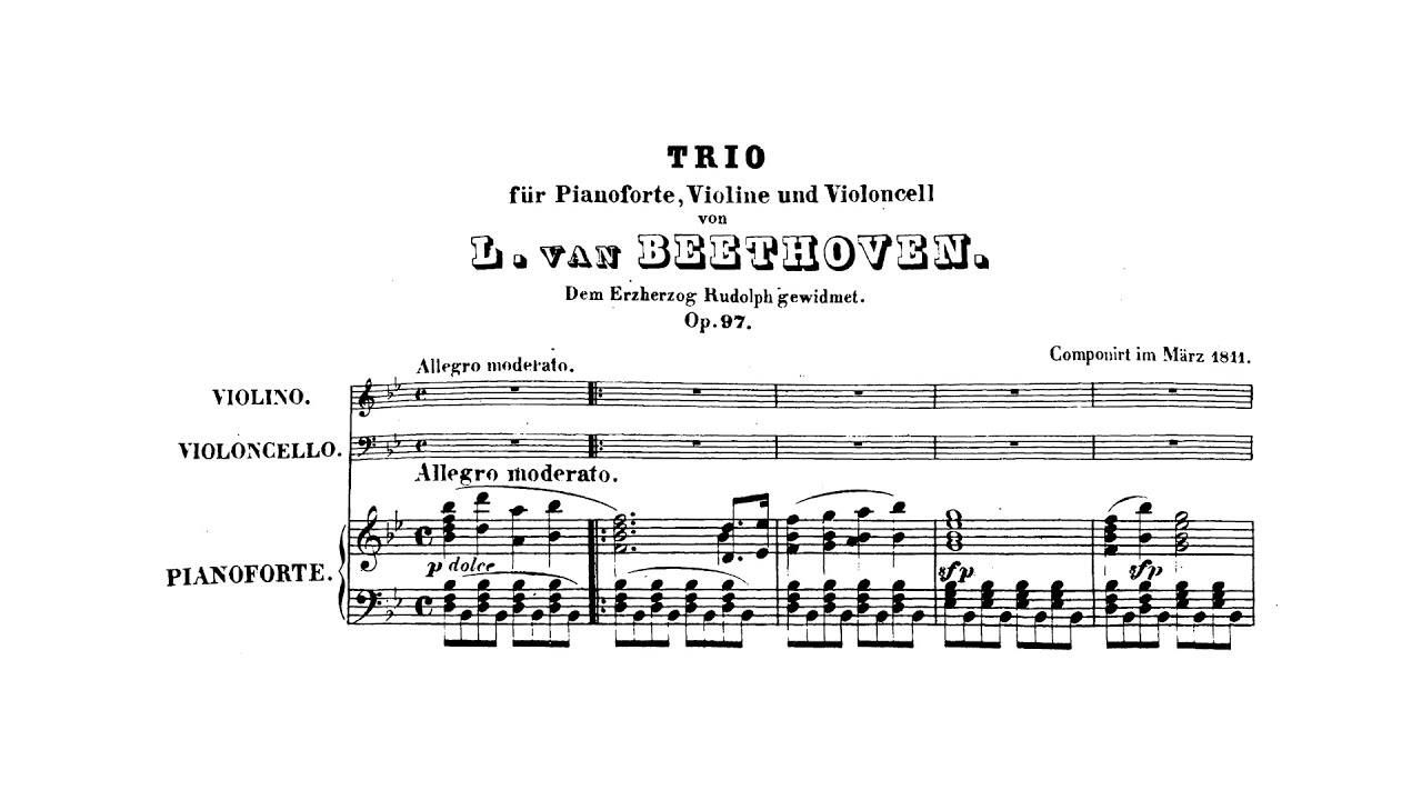 Beethoven: Piano Trio No. 7 in B-flat major, Op. 97 
