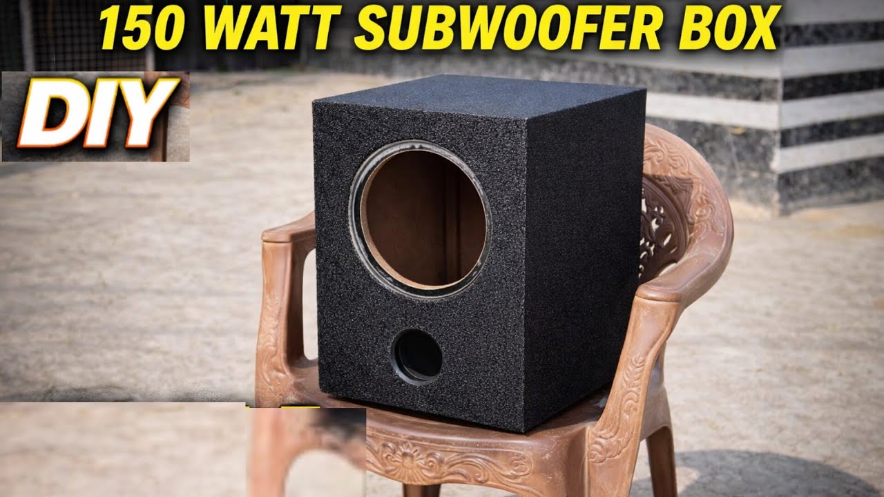 8 Inch 150 Watt Subwoofer Box Cabinet | Deep Bass DIY Build 🔊 Powerful Box Making | 