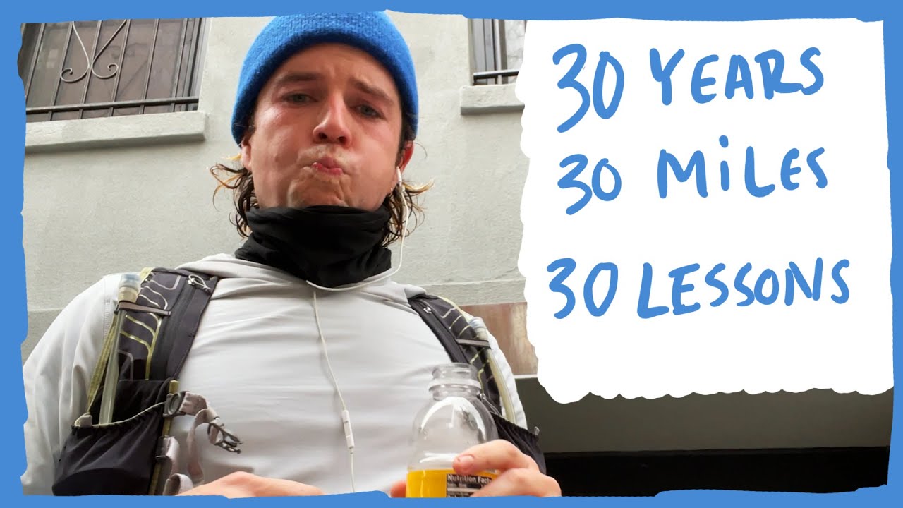 Running 30 Miles alone around nyc for my 30th Birthday.