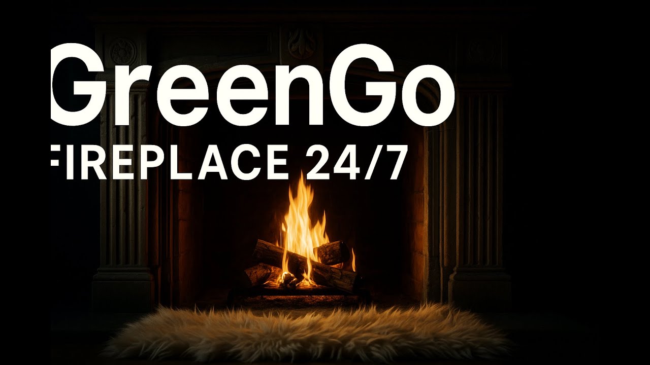 GreenGo Fireplace 🔥 24/7 Live Stream