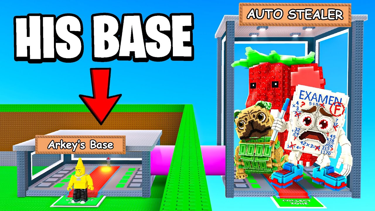 AUTO STEALING BASE TROLL in Steal A Brainrot 😂