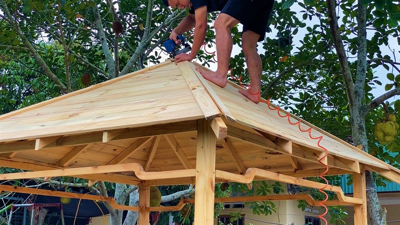 The Most Perfect Wood Recycling Project Never Seen - Garden Hut Pergola Structures for Cozy Backyard