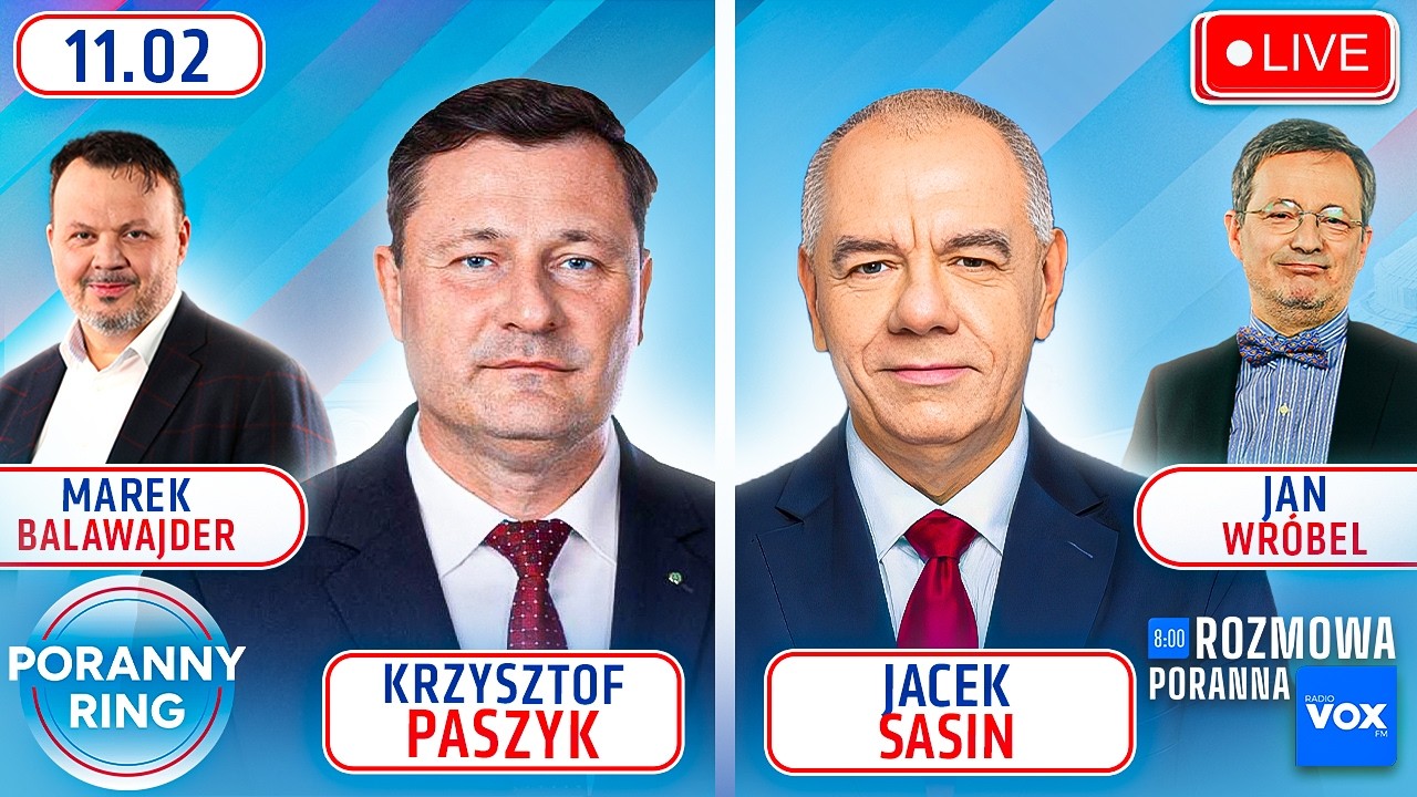🔴 PORANNY RING 7:30 - KRZYSZTOF PASZYK, JACEK SASIN