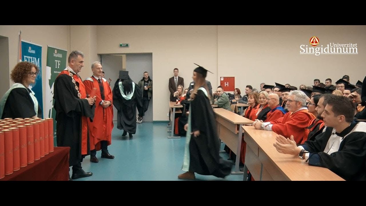 Svečana dodela diploma na Univerzitetu Singidunum, decembar 2017. godine