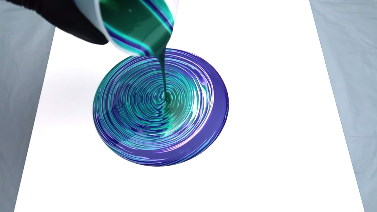 Acrylic Pour Painting   Dirty Pour   Fluid Abstract