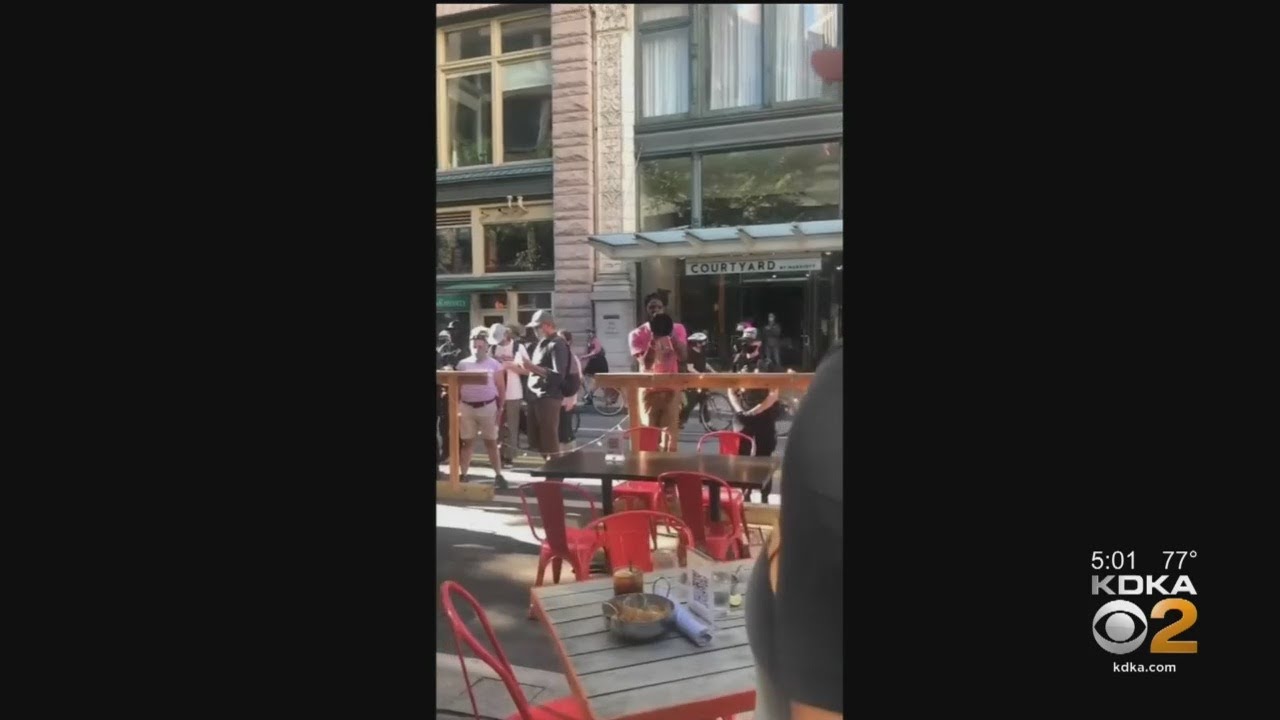 Pittsburgh Police Investigate Viral Video Showing Clash Between Protesters And Restaurant-Goers