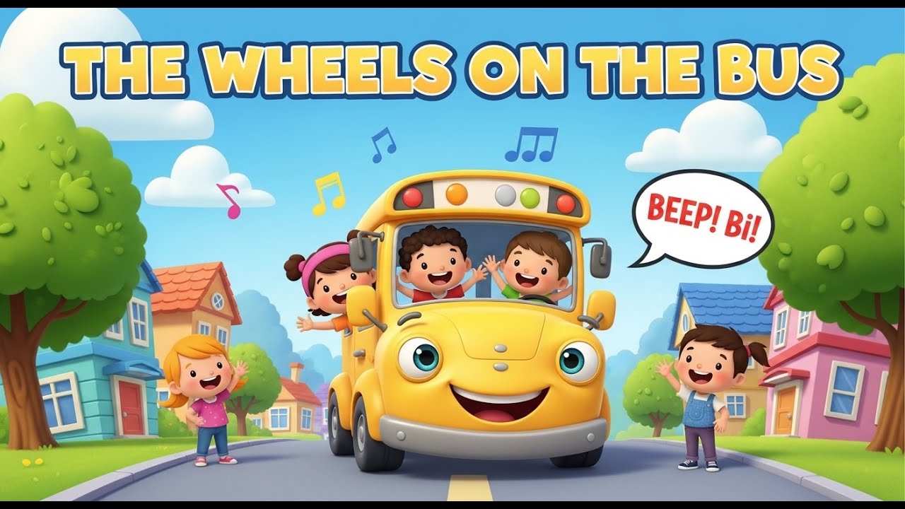 The Wheels on the Bus | Wheels on the Bus Poem | Kids Nursery Rhyme #KidsPoem#NurseryRhyme#BabySongs