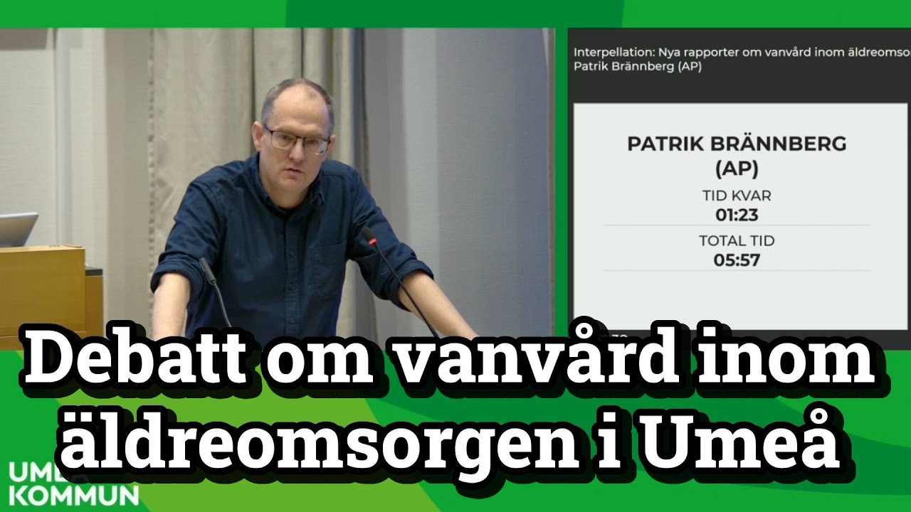 Vanvård inom äldreomsorgen i Umeå